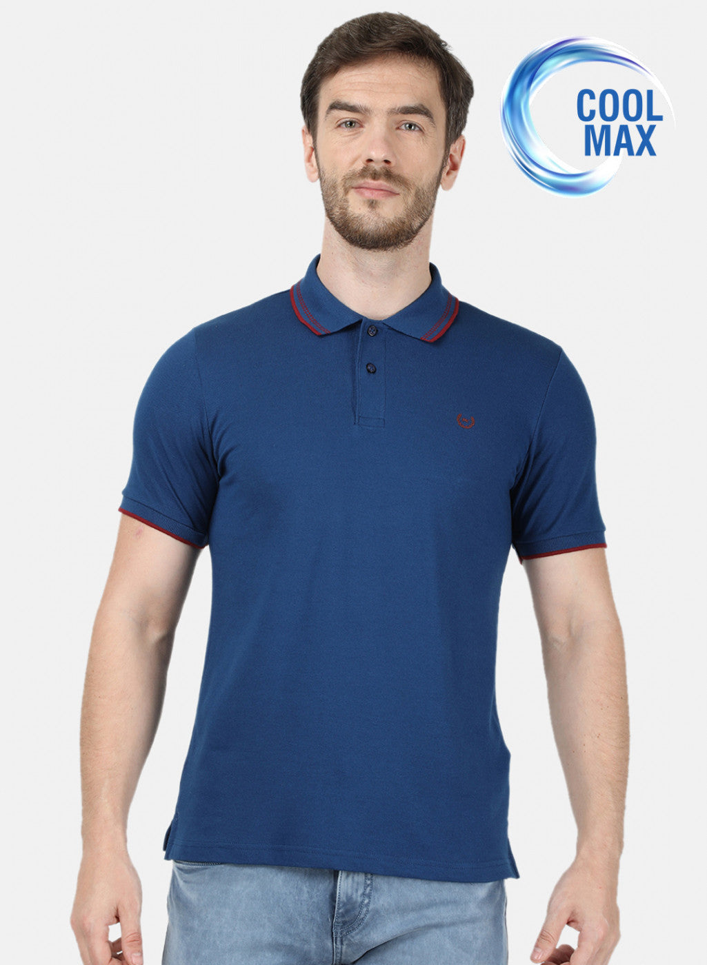 Mens Navy Blue Plain T-Shirt