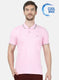 Mens Pink Plain T-Shirt