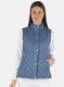 Women Blue Solid Jacket