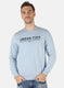 Men Blue Printed Sweatshirt