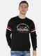 Men Black Printed Sweatshirt