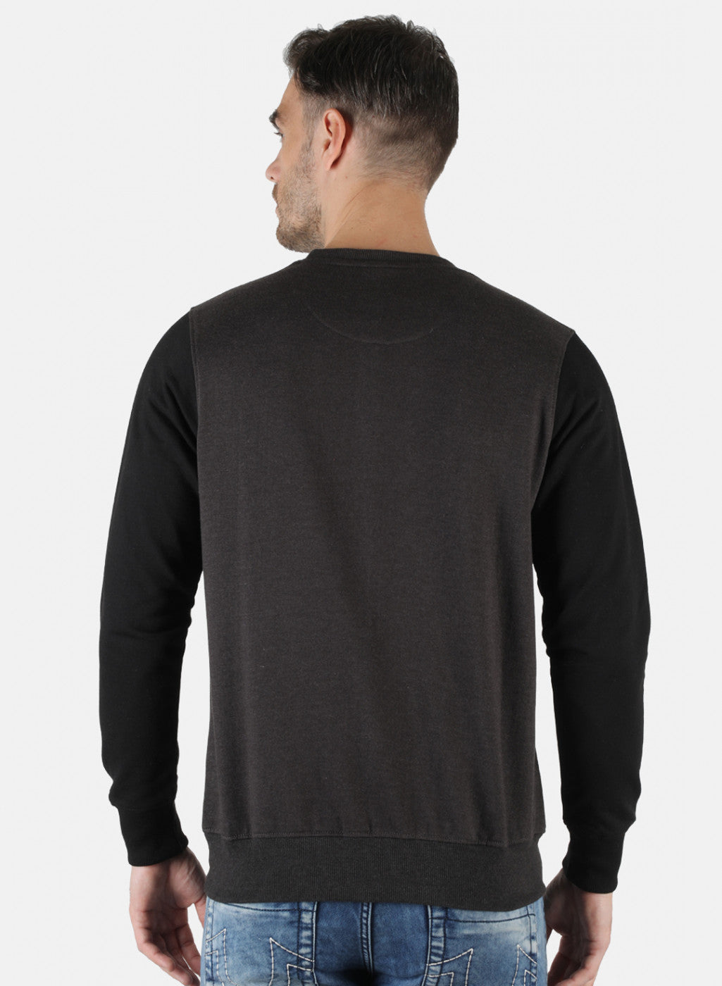 Men Grey Printed Sweatshirt