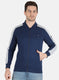 Men NAvy Blue Solid Sweatshirt