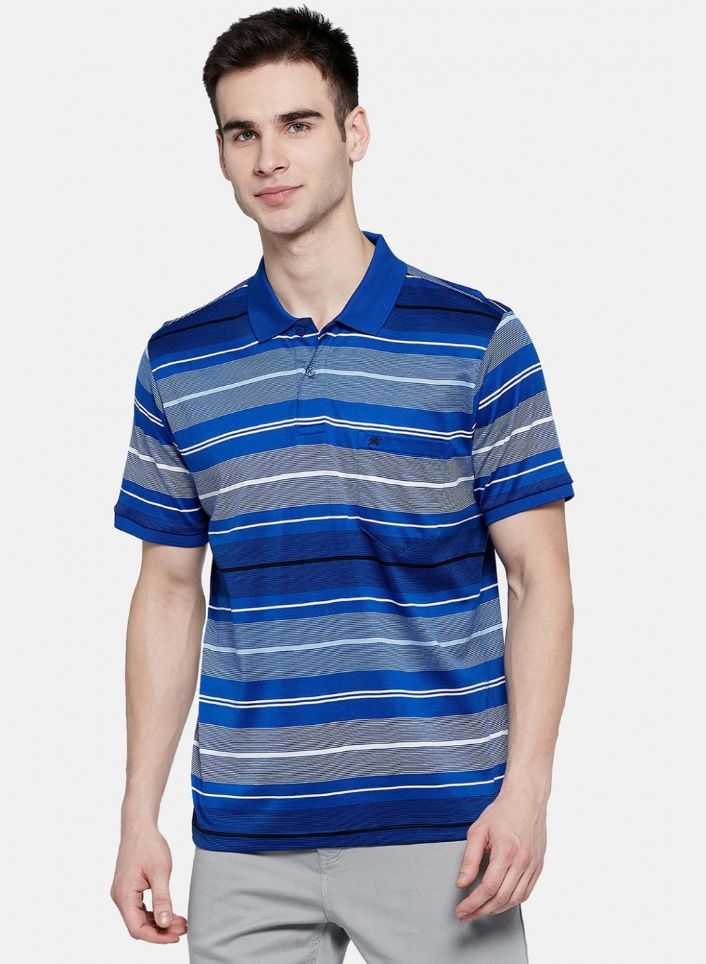 Mens Royal Blue Stripe T-Shirt