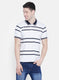 Mens Off White Stripe T-Shirt