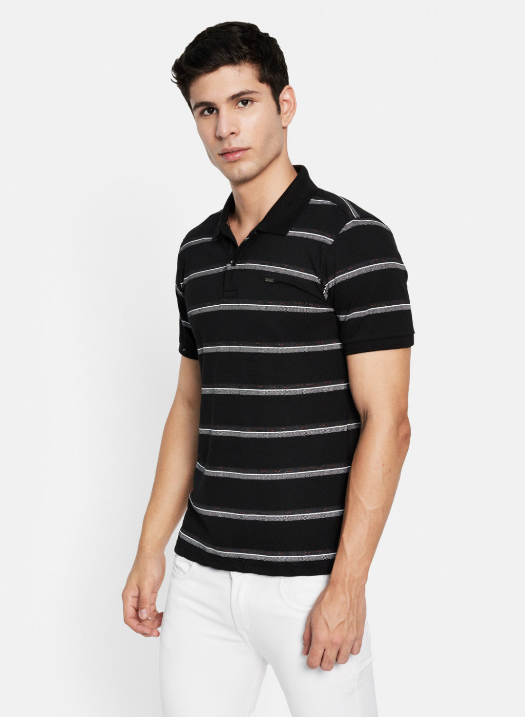 Men Black Printed T-Shirt