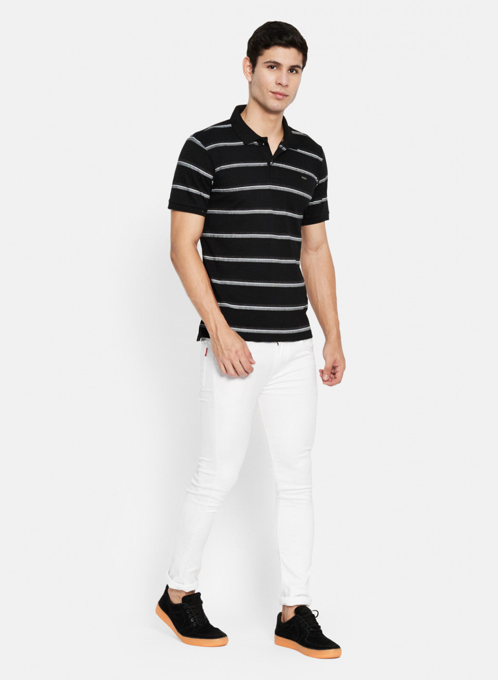 Men Black Printed T-Shirt