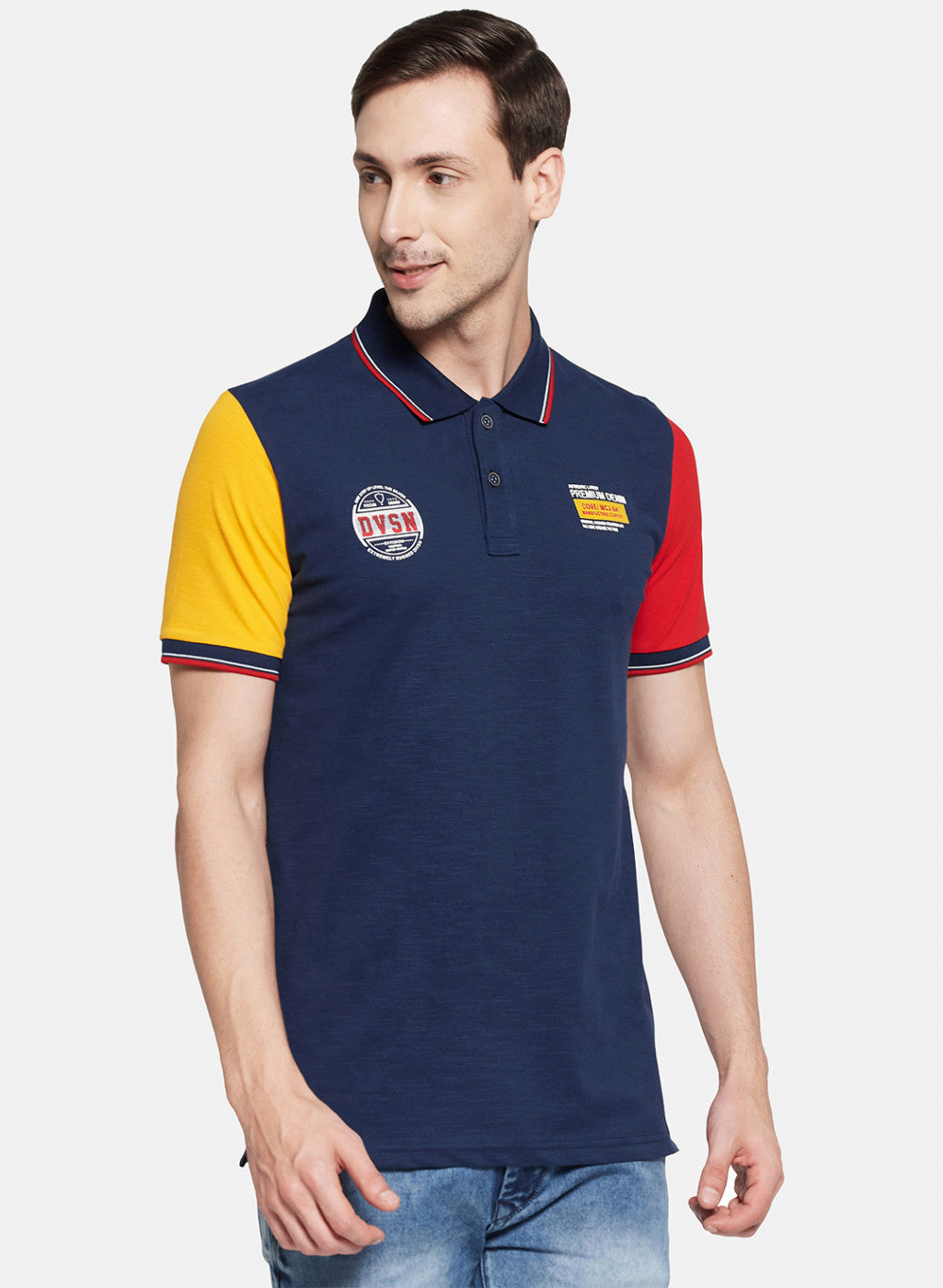 Mens Blue Printed T-Shirt