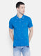 Mens Blue Printed T-Shirt