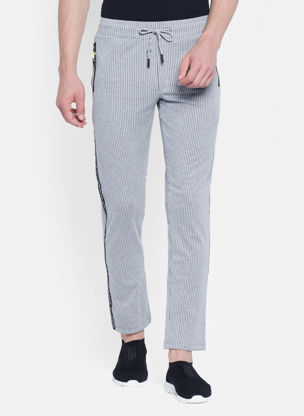 Mens Grey Stripe Lower