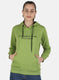 Women Green Printed Sweatshirt