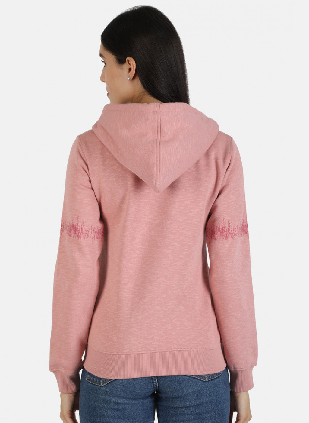 Women Pink Printed Sweatshirt