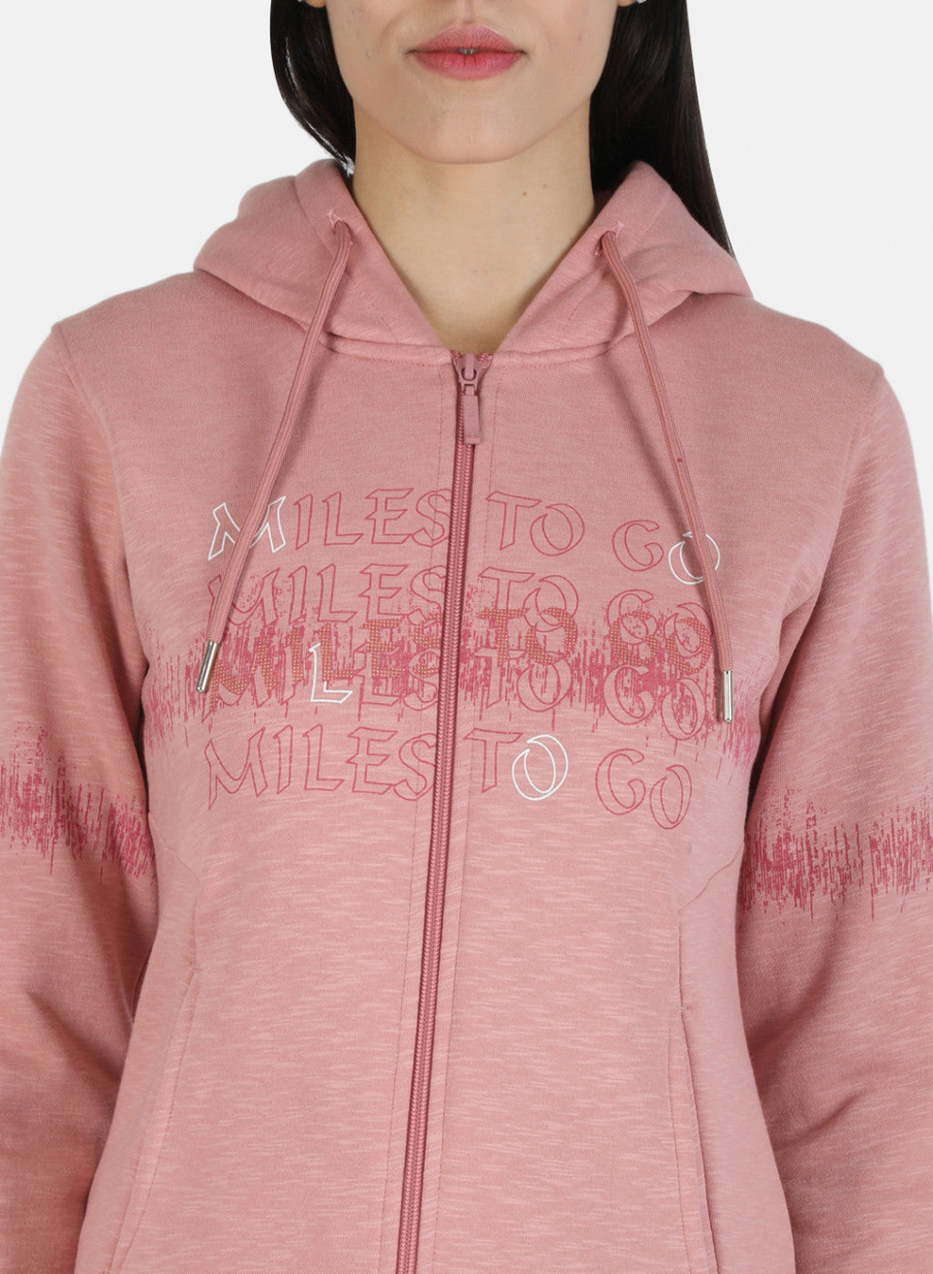 Women Pink Printed Sweatshirt
