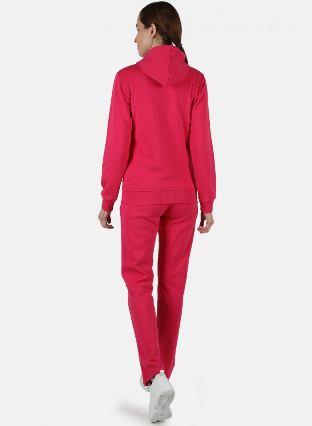 Women Pink Solid Tracksuit