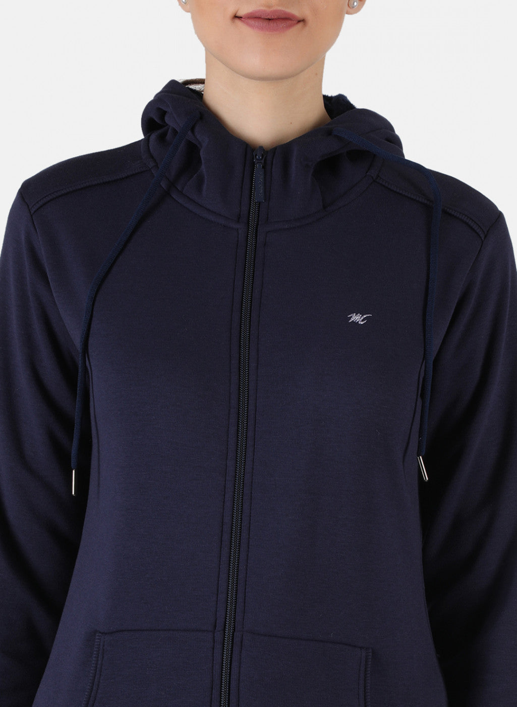 Women Blue Solid Tracksuit