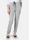 Women Grey Solid Winter Lower