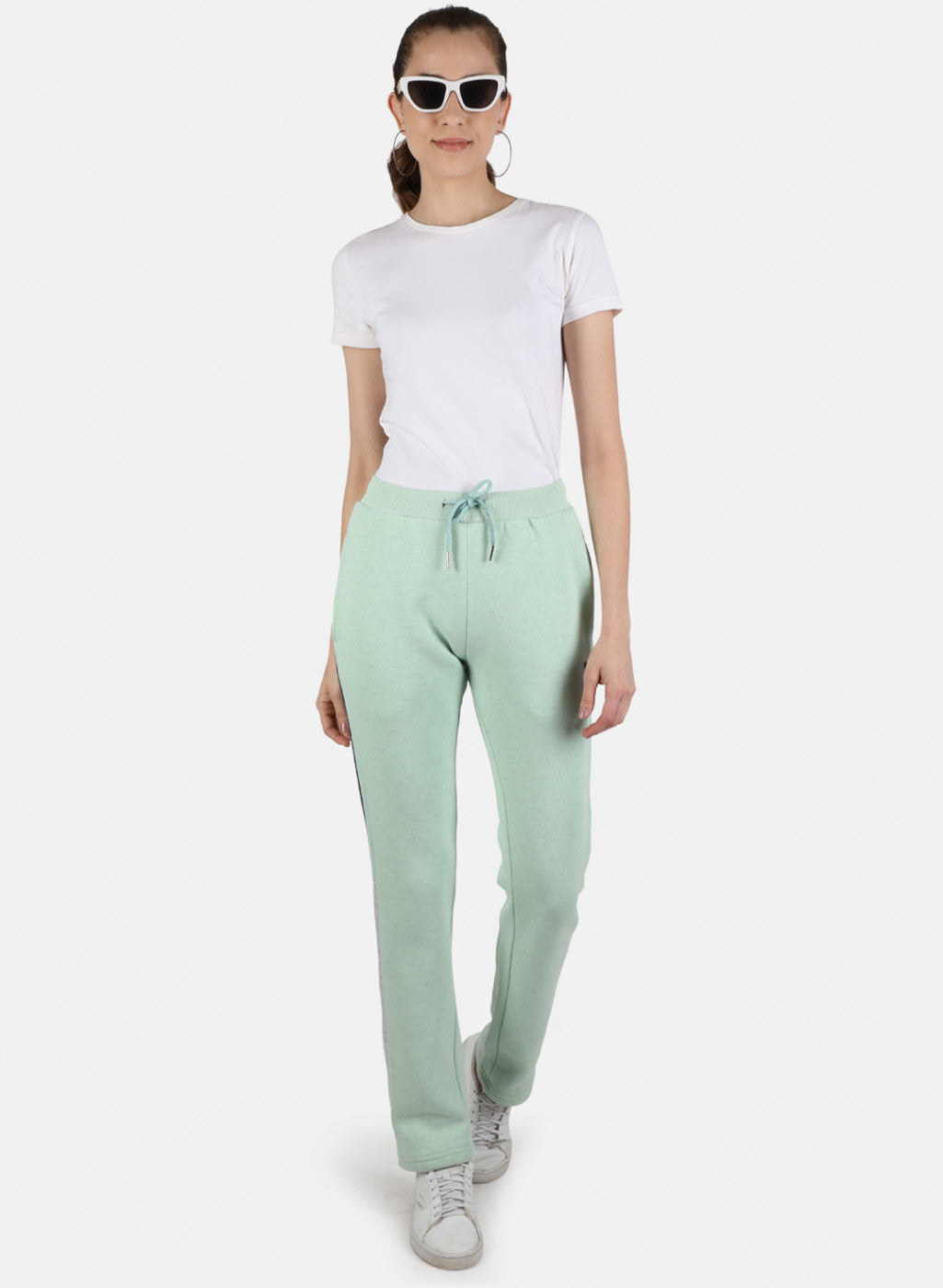 Women Pink Solid Winter Lower