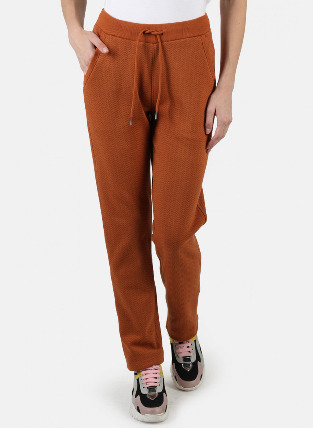 Women Brown Printed Winter Lower