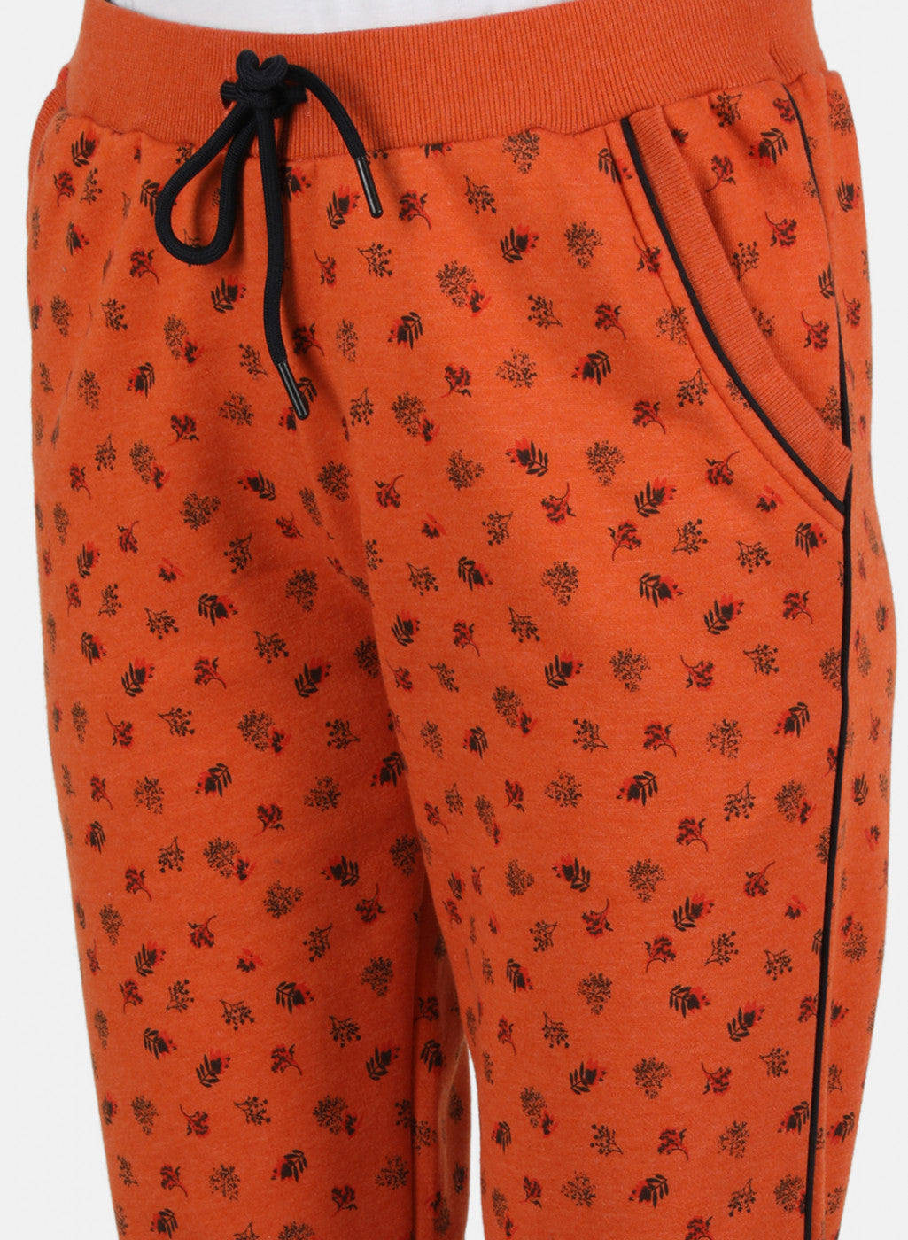 Women Orange Printed Winter Lower