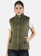 Women Green Solid Jacket