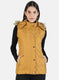 Women Mustard Solid Jacket