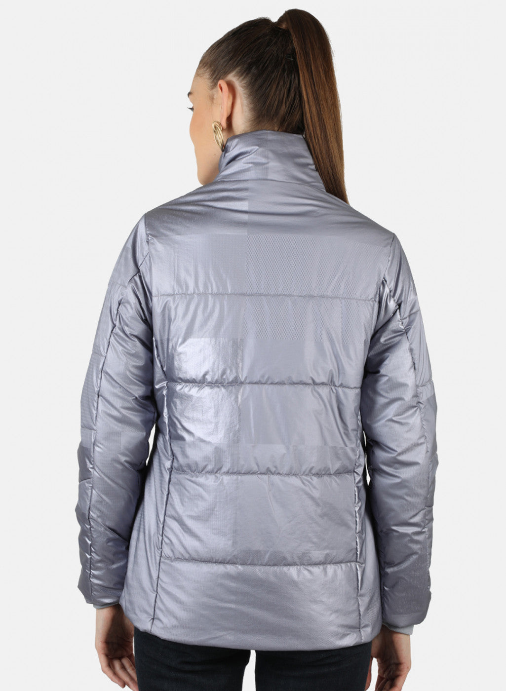 Women Purple Solid Jacket