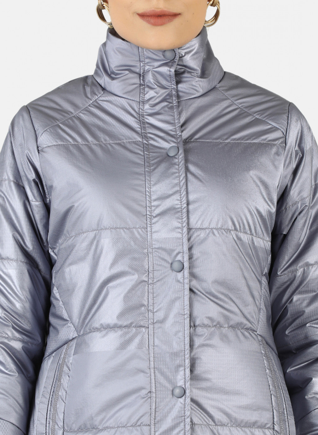 Women Purple Solid Jacket