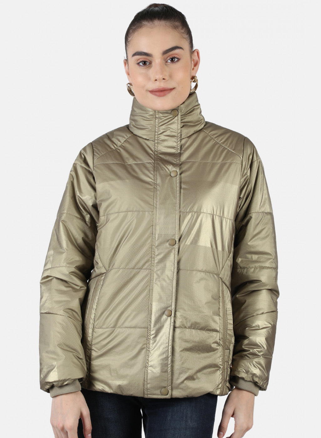 Women Brown Solid Jacket