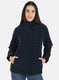 Women Navy Blue Solid Jacket