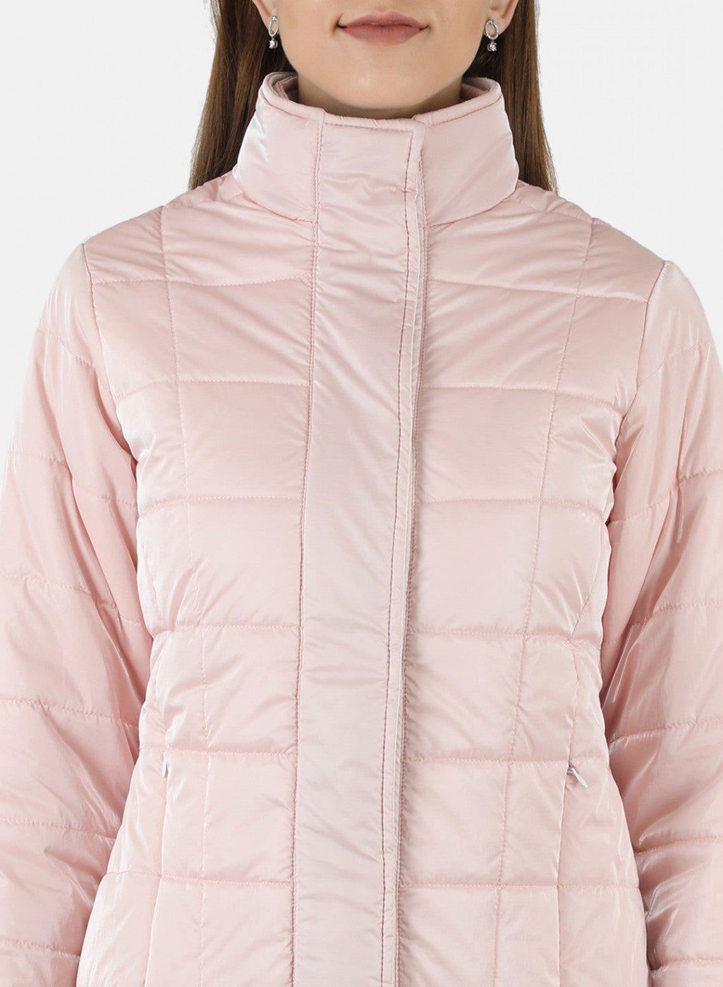 Women Pink Solid Jacket