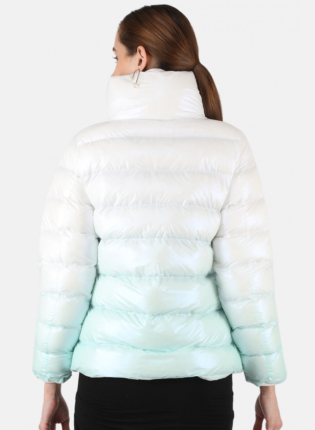 Women Blue Zig-Zag Jacket