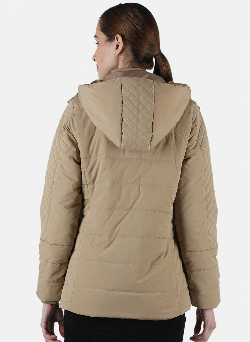 Women Beige Solid Jacket