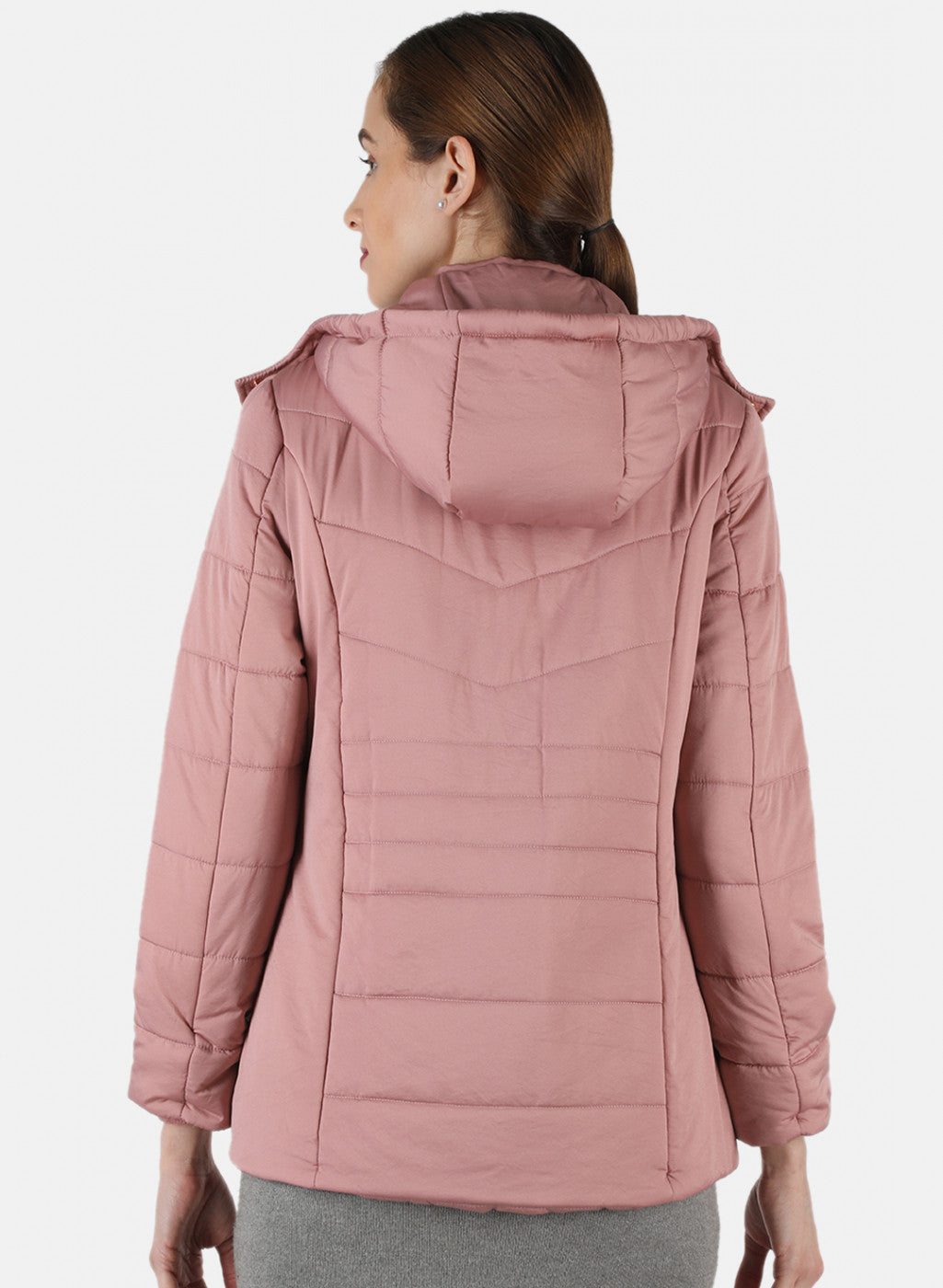 Women Pink Solid Jacket