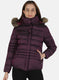 Women Purple Solid Jacket