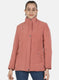 Women Pink Solid Jacket