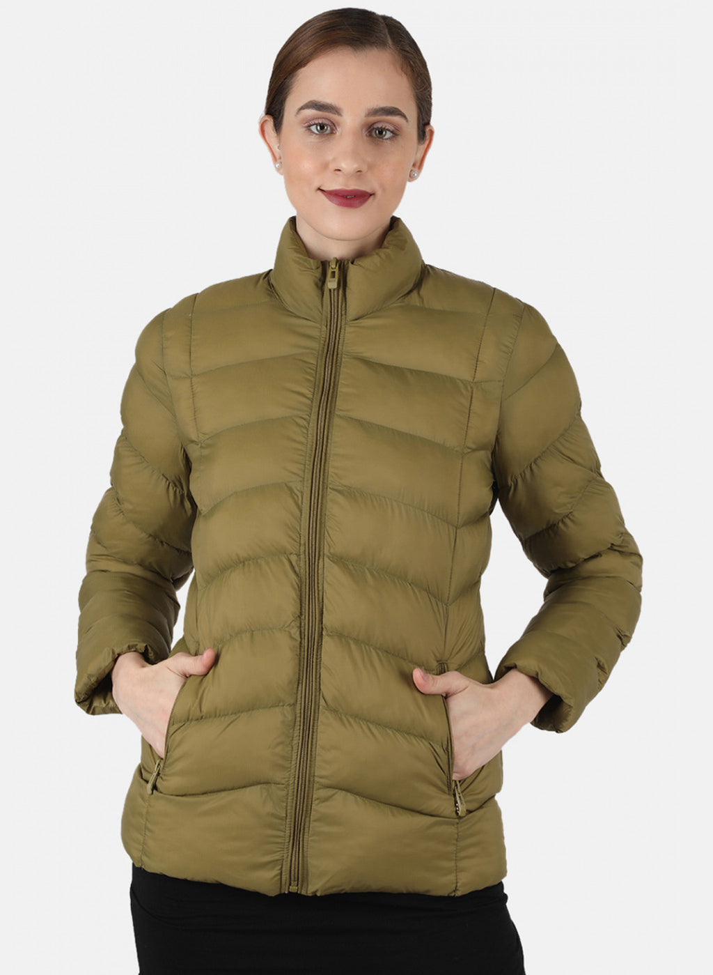 Women Brown Solid Jacket