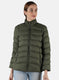 Women Green Solid Jacket