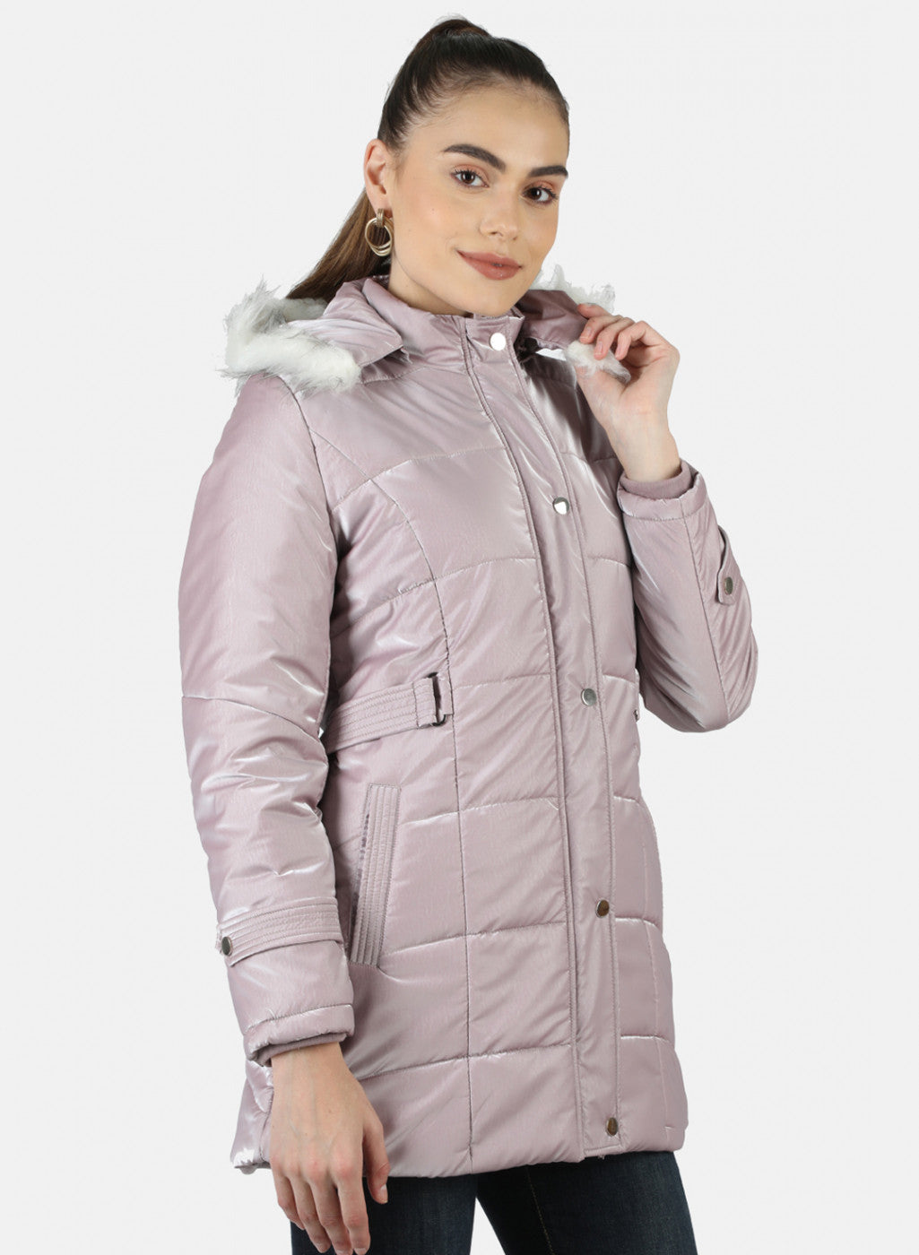 Women Pink Solid Jacket