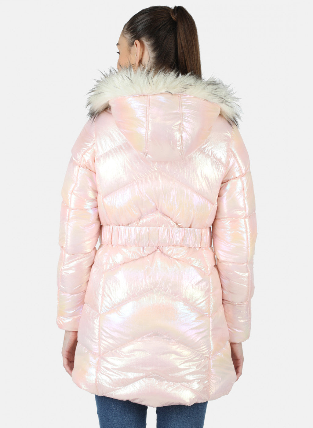 Women Pink Solid Jacket