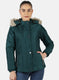Women Green Solid Jacket