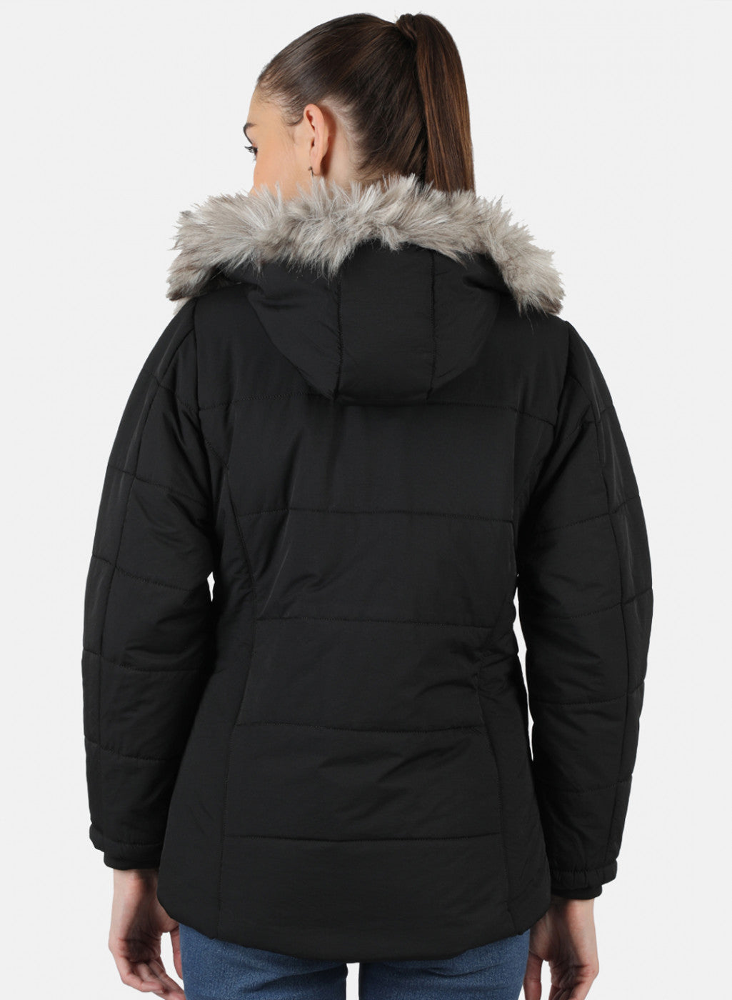 Women Black Solid Jacket