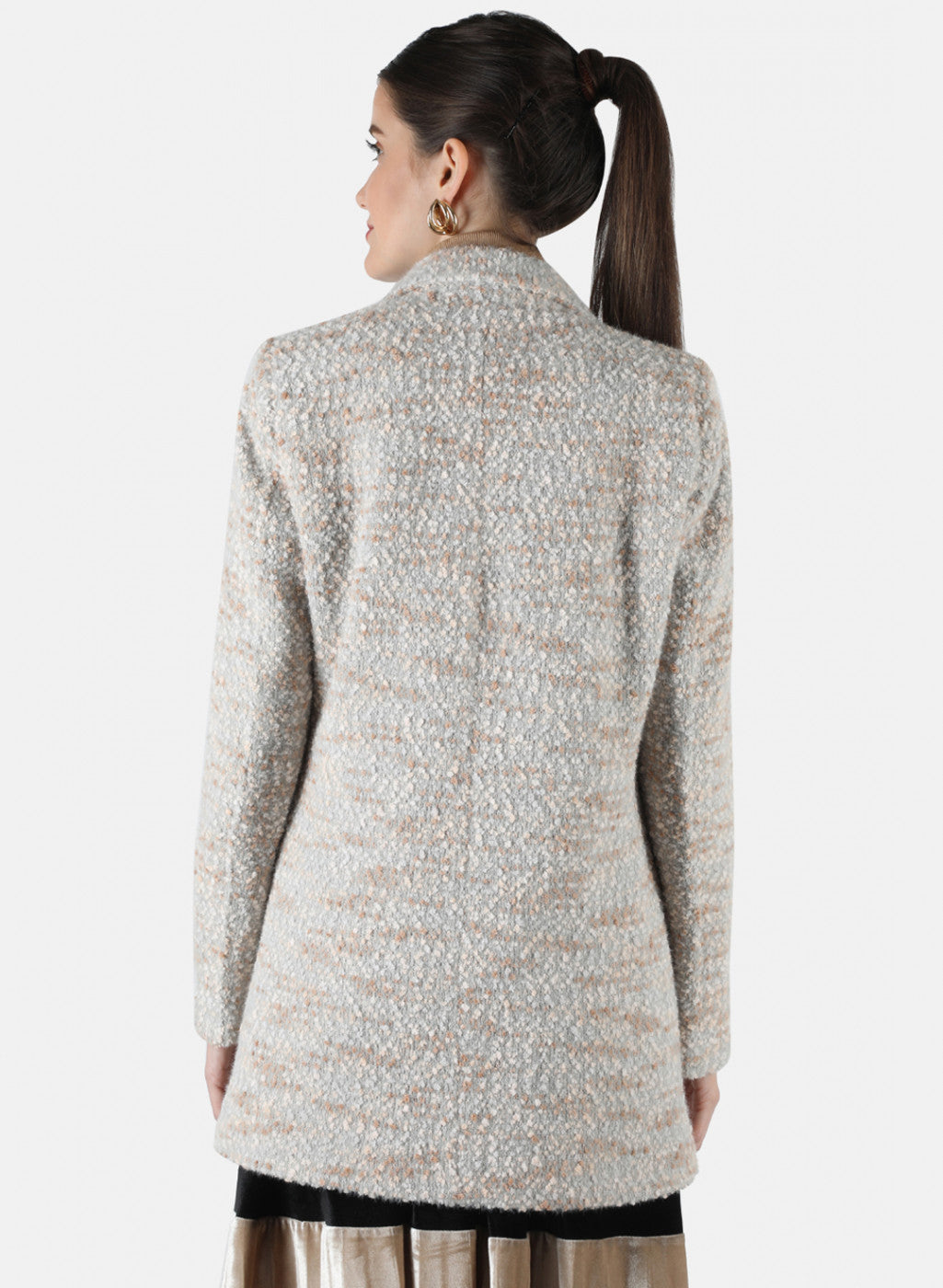 Women Multicolor Jaquard Coat