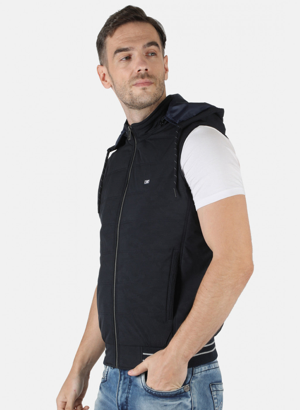 Men Black Printed Jacket