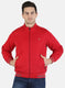Men Red Solid Jacket