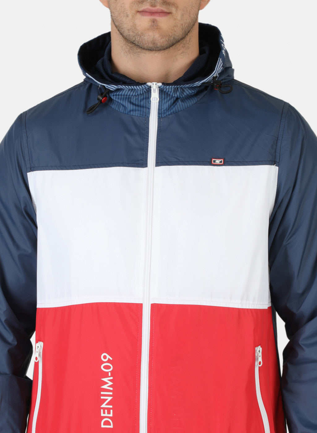 Men NAvy Blue Solid Jacket