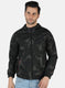 Men Black Printed Jacket