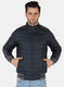 Men NAvy Blue Solid Jacket