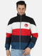 Men Blue Printed Jacket