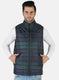 Men NAvy Blue Check Jacket