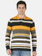 Men Mustard Stripe T-Shirt